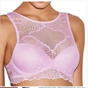 💕PINK Victoria’s Secret High Neck Lace Bralette💕